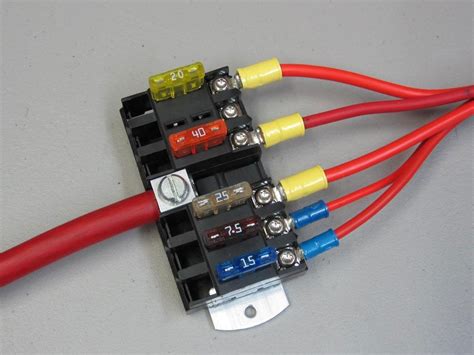 automotive 4 way junction box wiring|battery terminal block.